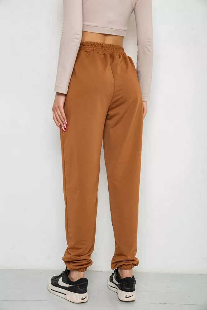 Купить Спортивные штаны женские  -уценка, цвет коричневый, 238R115-U - Фото №4