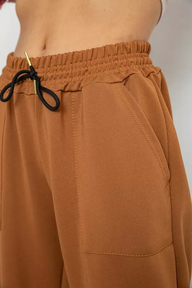 Купить Спортивные штаны женские  -уценка, цвет коричневый, 238R115-U - Фото №5