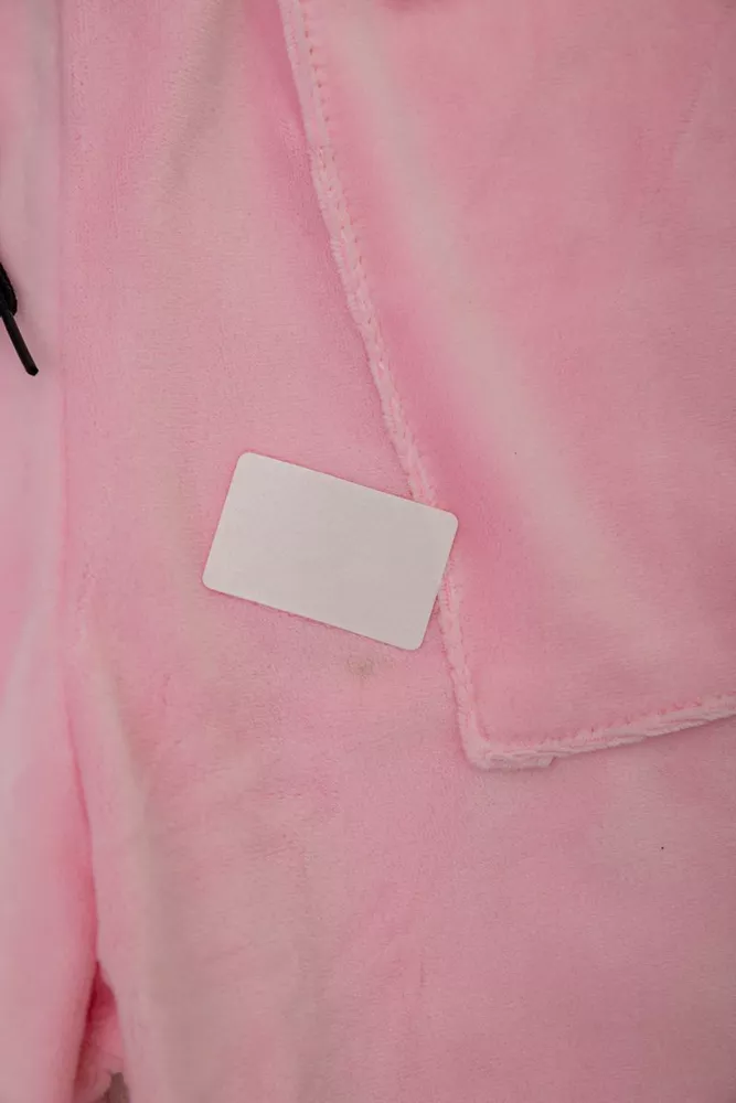 Купити Штани жіночі велюрові  -уцінка, колір рожевий, 238R58168-U-33 - Фото №6