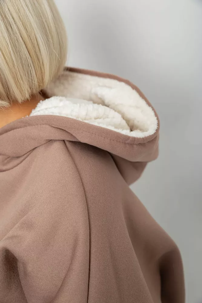 Купить Спортивный костюм женский на флисе  -уценка, цвет мокко, 257R88-U-3 - Фото №6