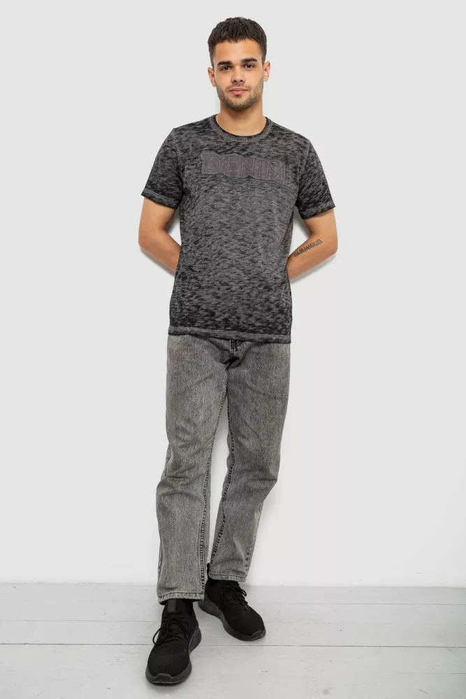 Купить Футболка мужская с принтом, цвет серый, 244R1232-5 - Фото №2