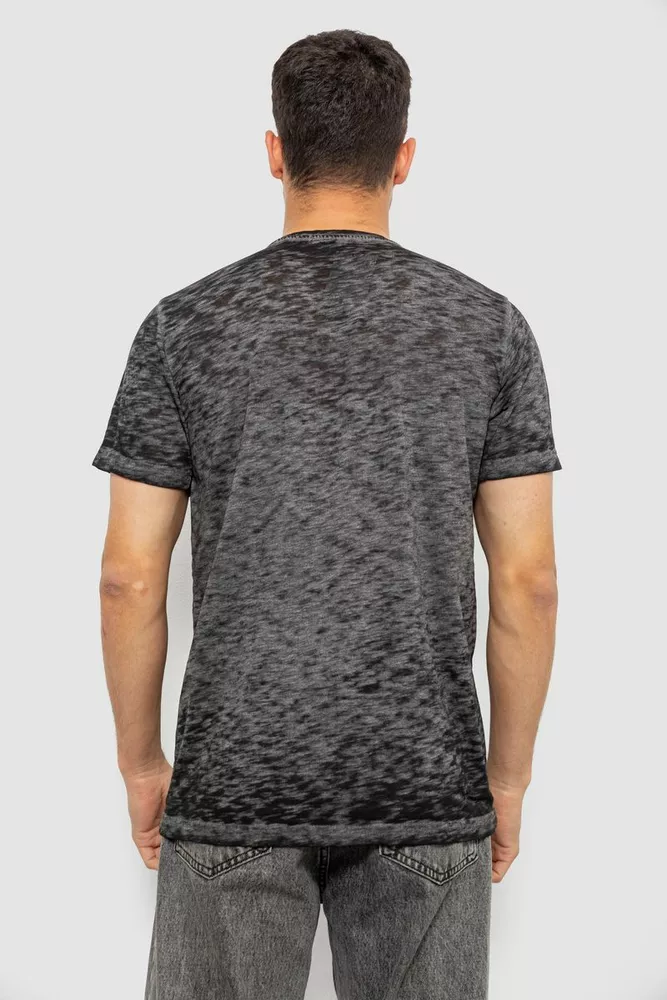 Купить Футболка мужская с принтом, цвет серый, 244R1232-5 - Фото №4