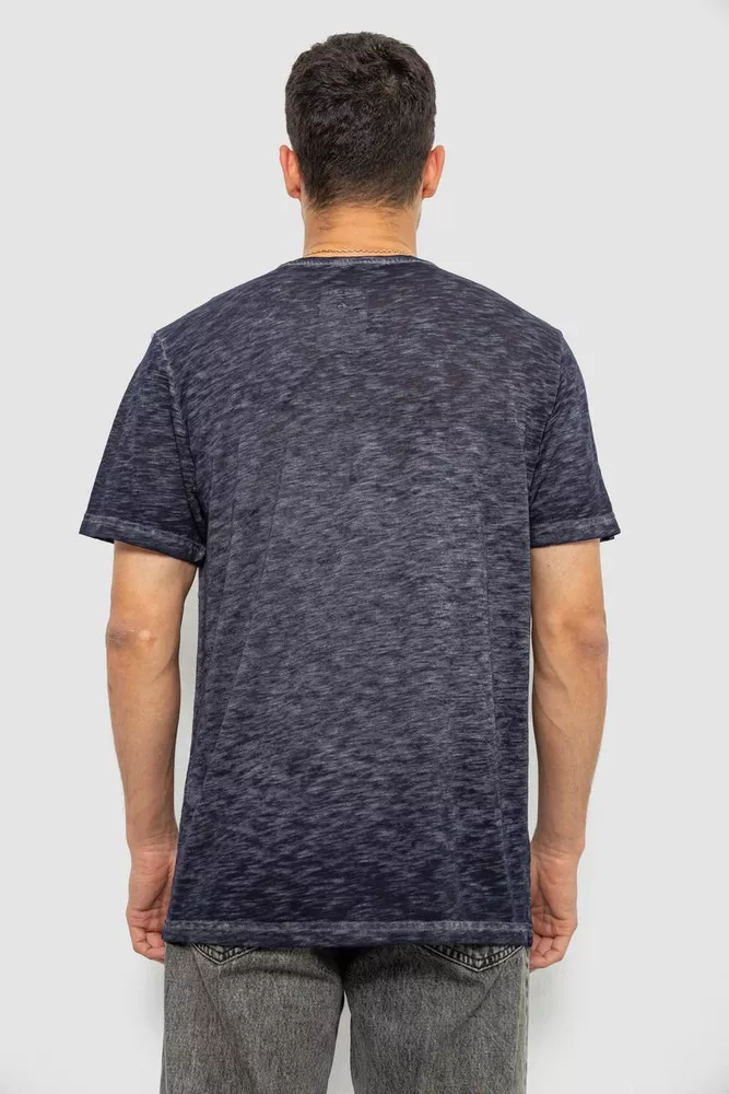 Купить Футболка мужская с принтом, цвет синий, 244R1232-5 - Фото №4