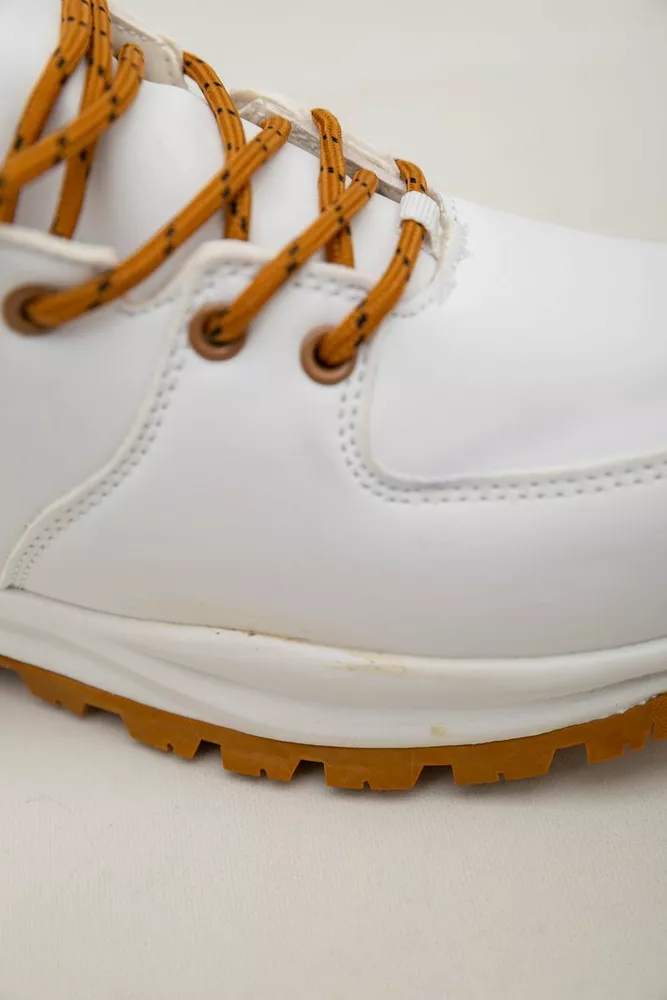 Купити Кросівки чоловічі зимові на хутрі  -уцінка, колір біло-жовтий, 248RH770-U-69 - Фото №7