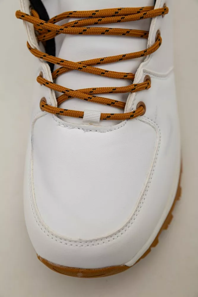 Купити Кросівки чоловічі зимові на хутрі  -уцінка, колір біло-жовтий, 248RH770-U-69 - Фото №8