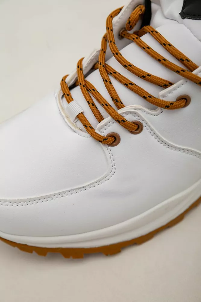 Купить Кроссовки женские зимние на меху  -уценка, цвет бело-желтый, 248RH770-U-72 - Фото №7