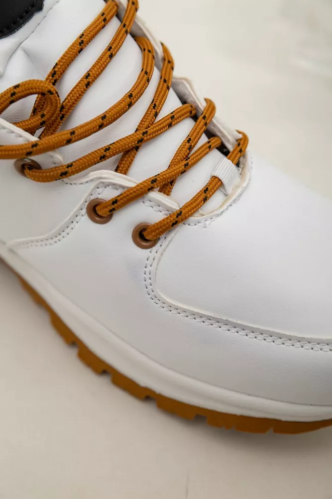 Купить Кроссовки женские зимние на меху  -уценка, цвет бело-желтый, 248RH770-U-72 - Фото №8