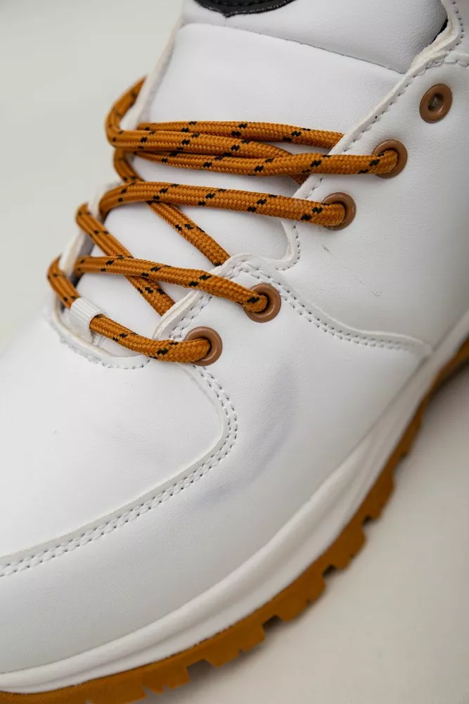 Купить Кроссовки женские зимние на меху  -уценка, цвет бело-желтый, 248RH770-U-76 оптом - Фото №7