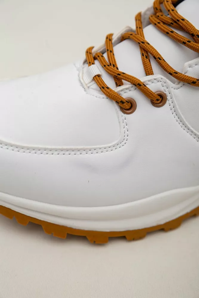 Купить Кроссовки женские зимние на меху  -уценка, цвет бело-желтый, 248RH770-U-77 - Фото №8