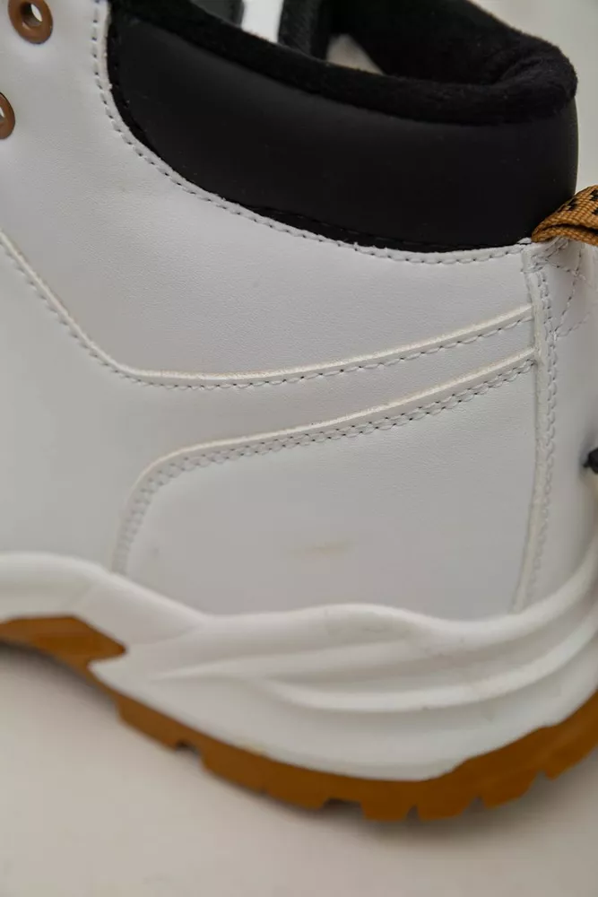 Купить Кроссовки женские зимние на меху  -уценка, цвет бело-желтый, 248RH770-U-77 - Фото №9