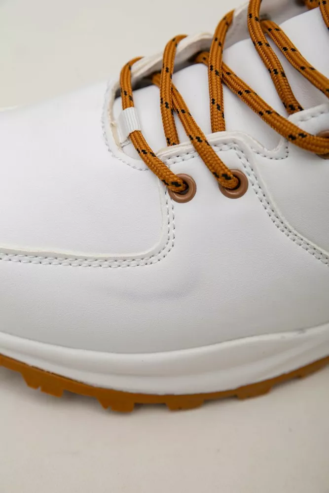 Купити Кросівки чоловічі зимові на хутрі  -уцінка, колір біло-жовтий, 248RH770-U-79 - Фото №7