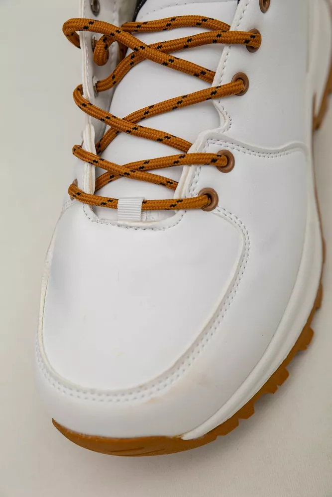 Купить Кроссовки женские зимние на меху  -уценка, цвет бело-желтый, 248RH770-U-81 - Фото №7