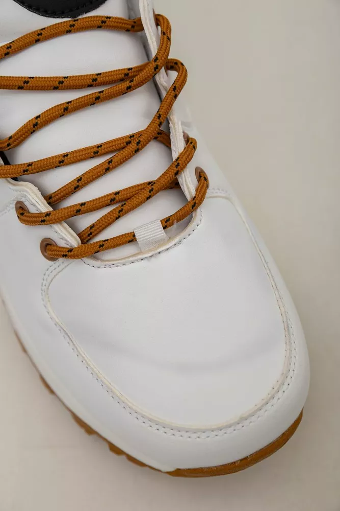 Купити Кросівки чоловічі зимові на хутрі  -уцінка, колір біло-жовтий, 248RH770-U-82 оптом - Фото №7