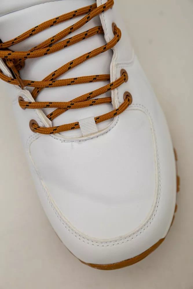 Купить Кроссовки женские зимние на меху  -уценка, цвет бело-желтый, 248RH770-U-83 - Фото №8