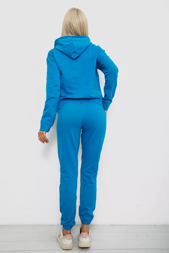 Купити Спортивний костюм жіночий двонитка, колір джинс, 214R1419-002 - Фото №4
