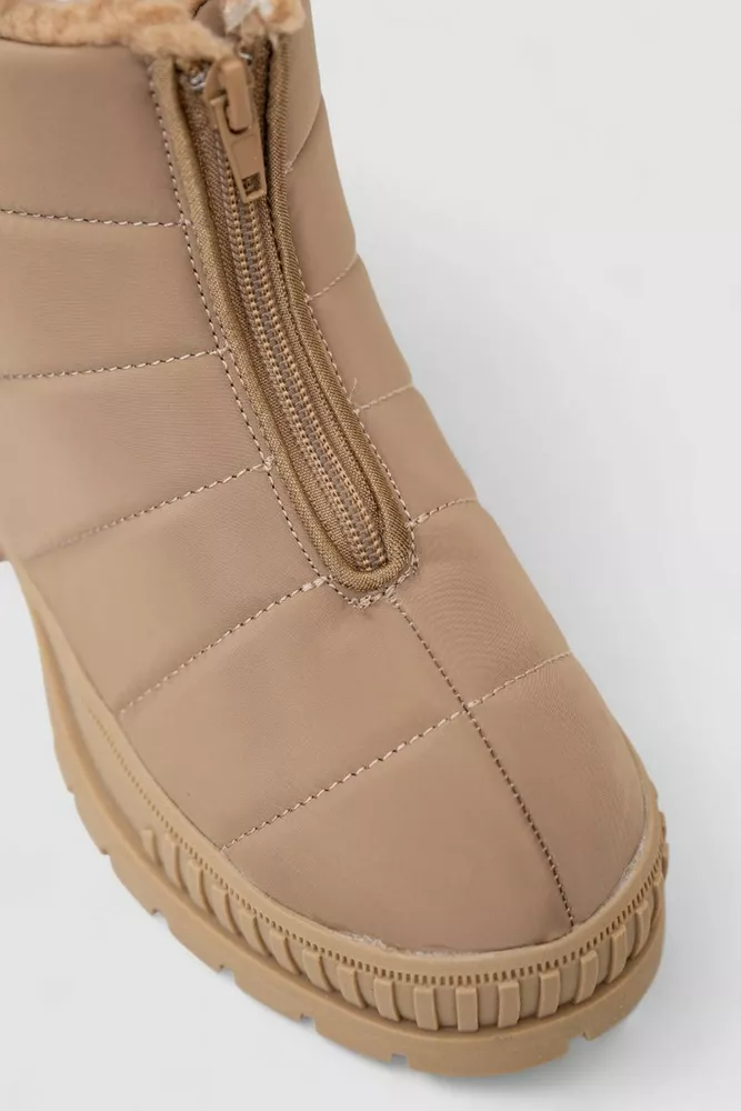 Купити Дутики жіночі зимові на хутрі, колір бежевий, 248RCX1740-6 - Фото №2