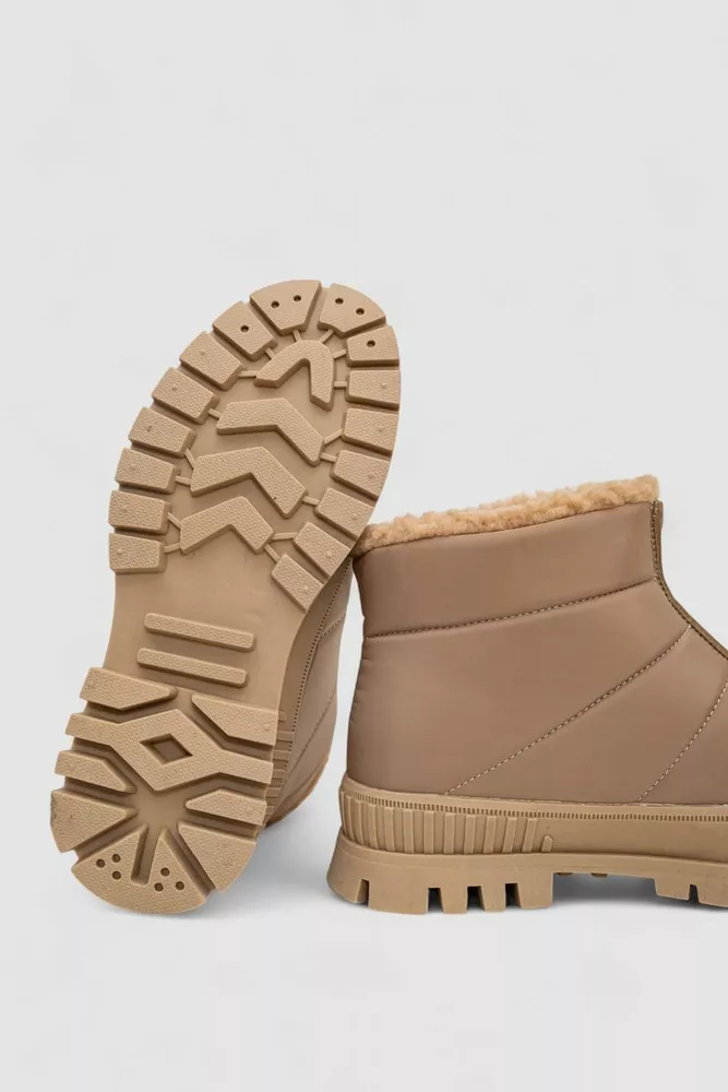 Купити Дутики жіночі зимові на хутрі, колір бежевий, 248RCX1740-6 - Фото №5