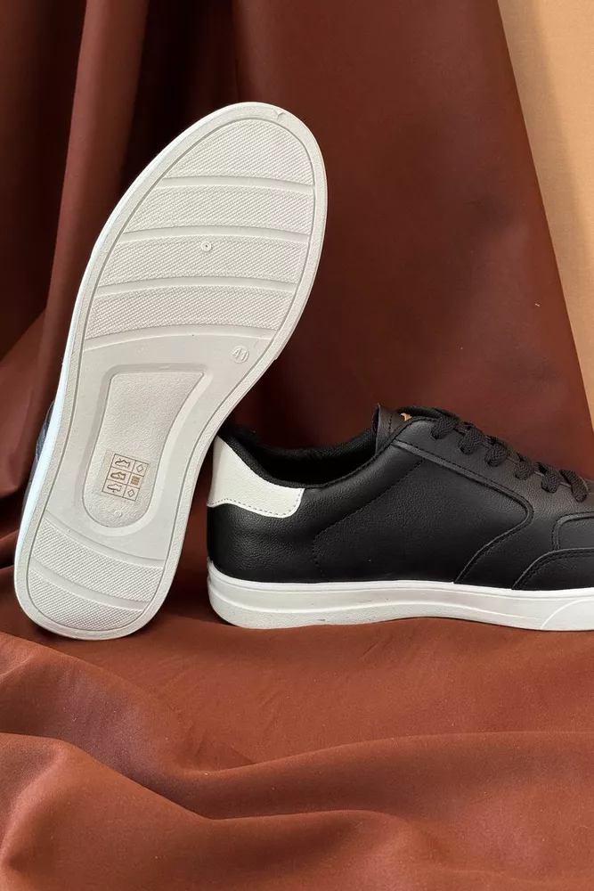 Купить Кеды мужские, цвет черно-белый, 248RR205 оптом - Фото №5