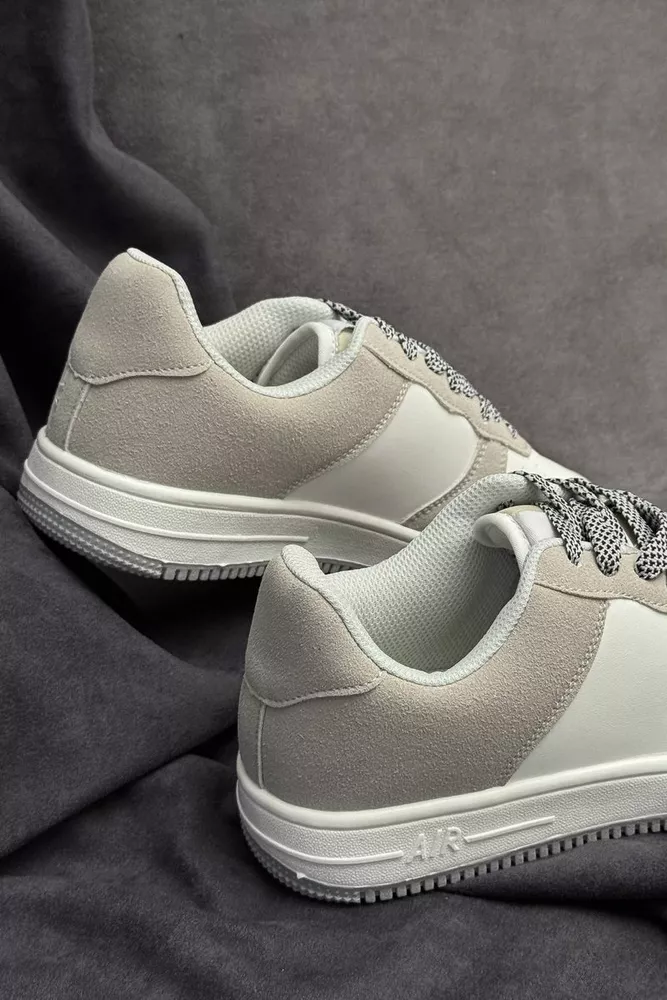 Купить Кроссовки мужские, цвет бело-серый, 248RHB710-6 - Фото №4