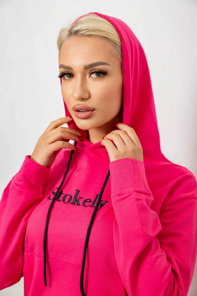 Купить Спортивный костюм женский двухнитка, цвет розовый, 214R1419-006 - Фото №6