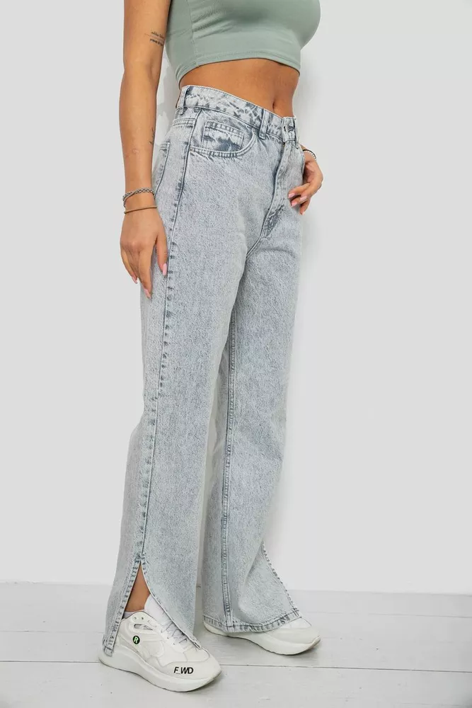 Купити Джинси жіночі прямі 244R1686S21, колір Сірий оптом - Фото №3