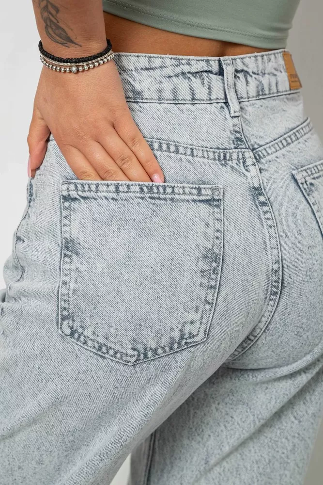 Купити Джинси жіночі прямі 244R1686S21, колір Сірий оптом - Фото №5