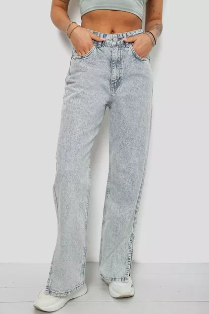 Джинси жіночі прямі 244R1686S21, колір Сірий