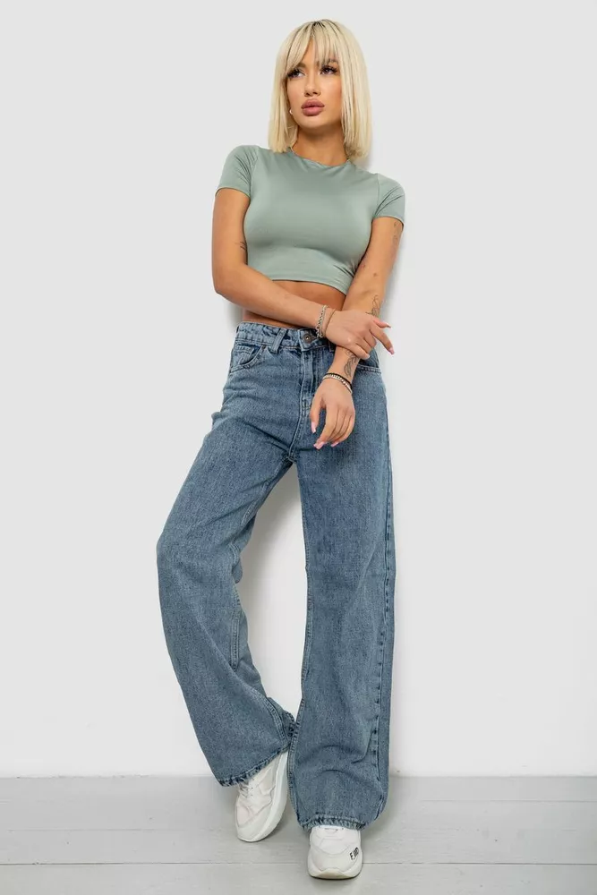 Купити Джинси жіночі, колір синій, 244R00602 оптом - Фото №2