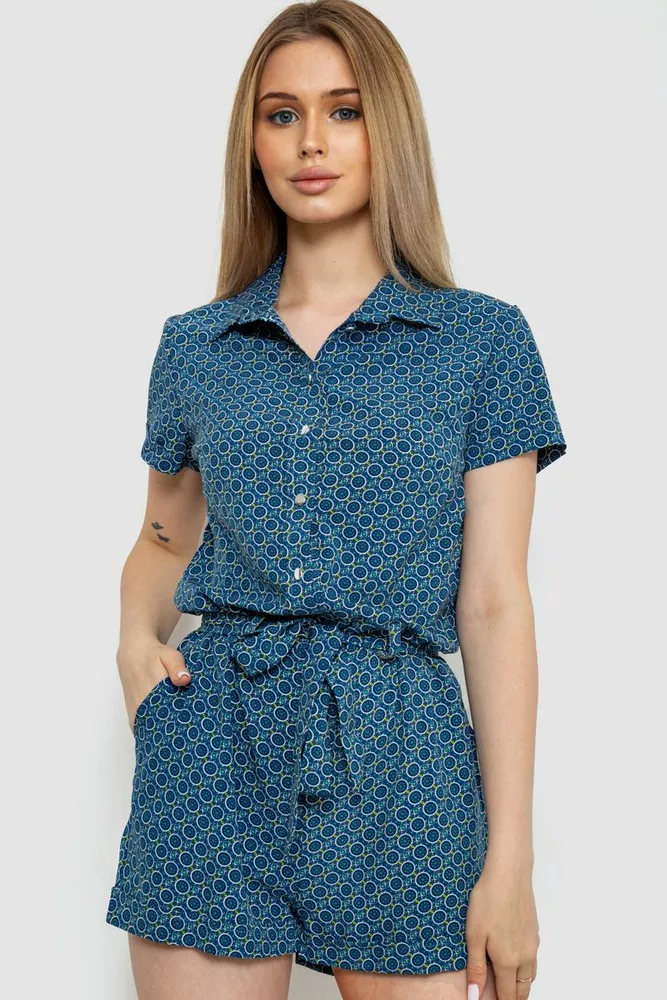 Купити Жіночий комбінезон, колір синій, 230R160-8 - Фото №1
