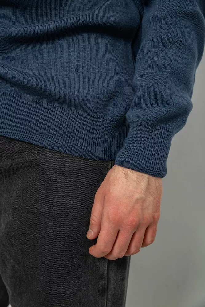 Купить Свитер-обманка мужской, цвет синий, 161R924 - Фото №5