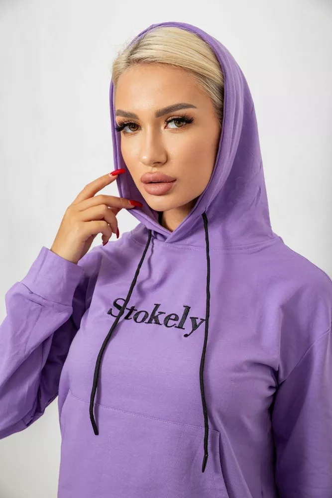 Купити Спортивний костюм жіночий двонитка, колір бузковий, 214R1419-006 - Фото №7