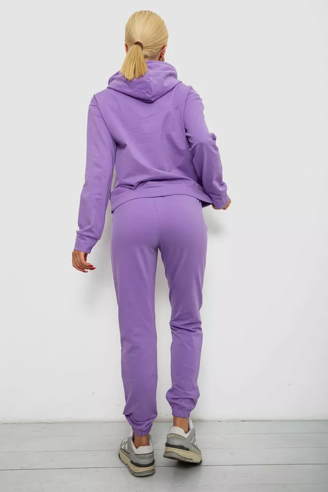Купити Спортивний костюм жіночий двонитка, колір бузковий, 214R1419-006 - Фото №4