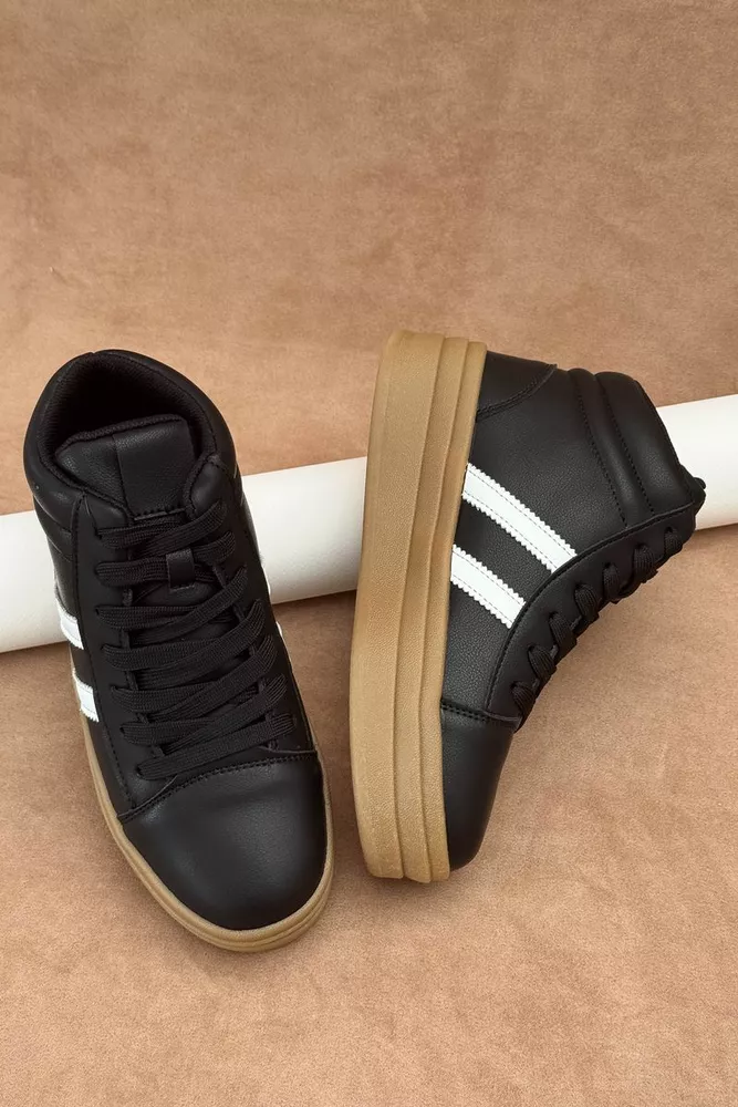 Купить Кроссовки женские демисезонные, цвет черно-белый, 248RWA180-5 оптом - Фото №2