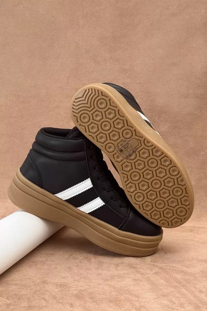 Купить Кроссовки женские демисезонные, цвет черно-белый, 248RWA180-5 оптом - Фото №3