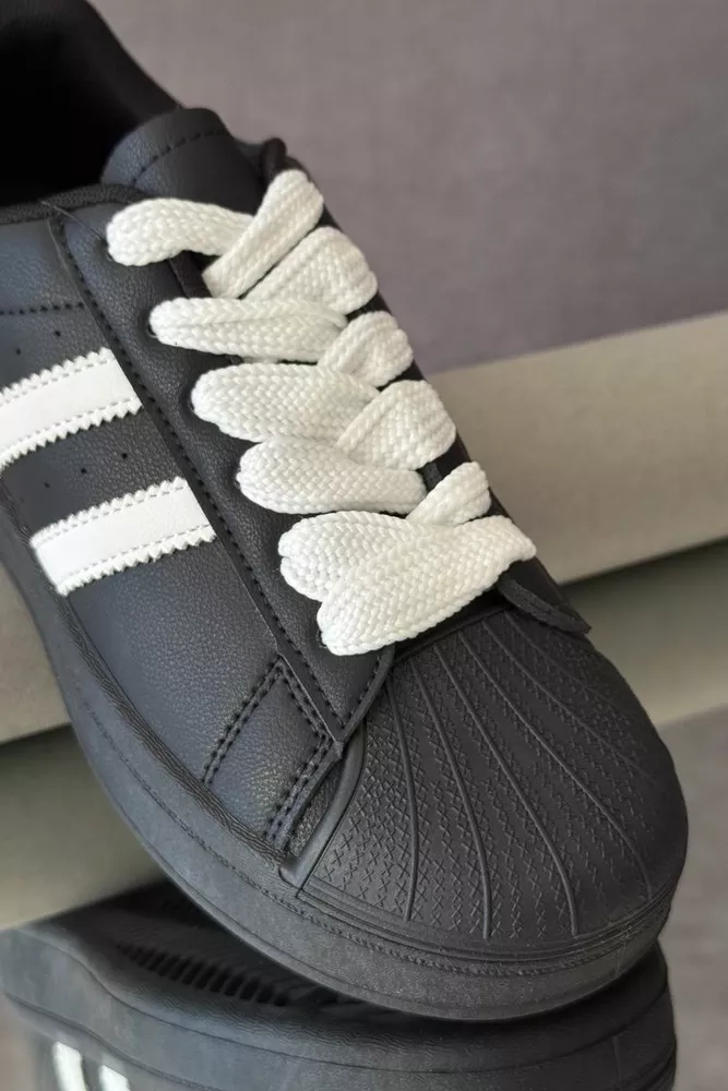 Купити Кросівки жіночі демісезонні, колір чорно-білий, 248RBK10-1 - Фото №2