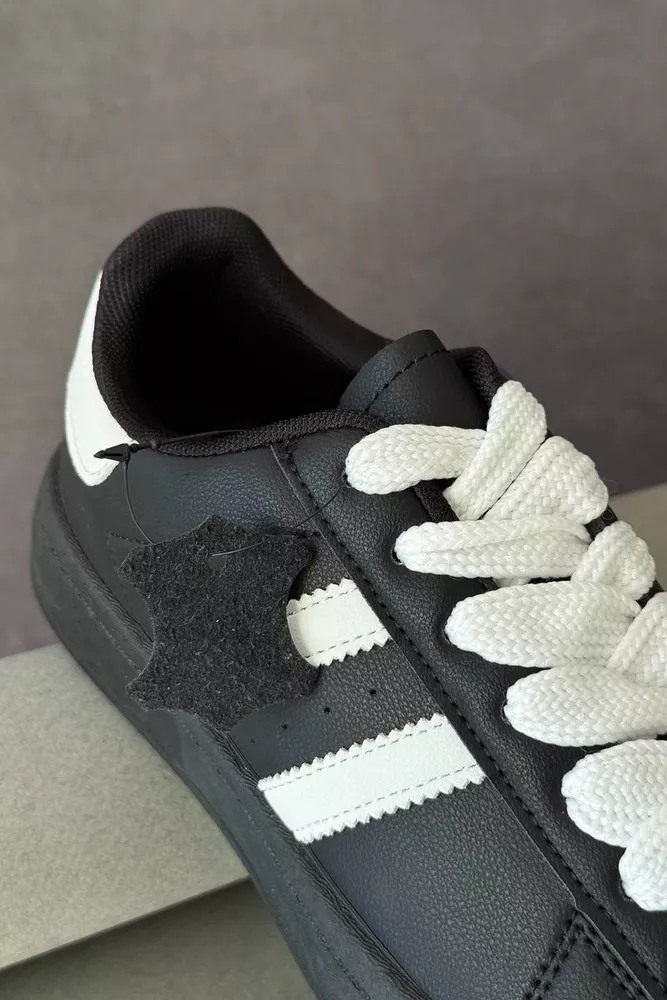 Купити Кросівки жіночі демісезонні, колір чорно-білий, 248RBK10-1 - Фото №7