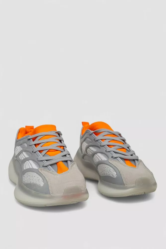 Купити Кросівки чоловічі  -уцінка, колір сіро-помаранчевий, 248RCX600-U-5 - Фото №3