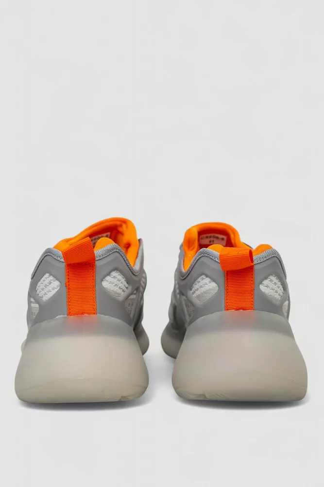 Купити Кросівки чоловічі  -уцінка, колір сіро-помаранчевий, 248RCX600-U-5 - Фото №4