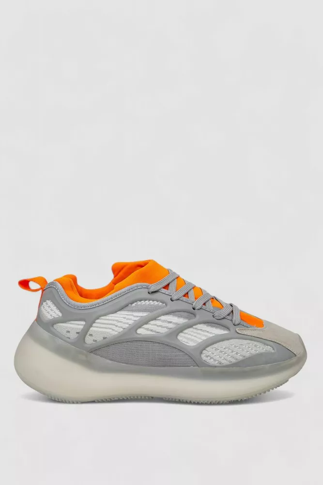 Купити Кросівки чоловічі  -уцінка, колір сіро-помаранчевий, 248RCX600-U-5 - Фото №1