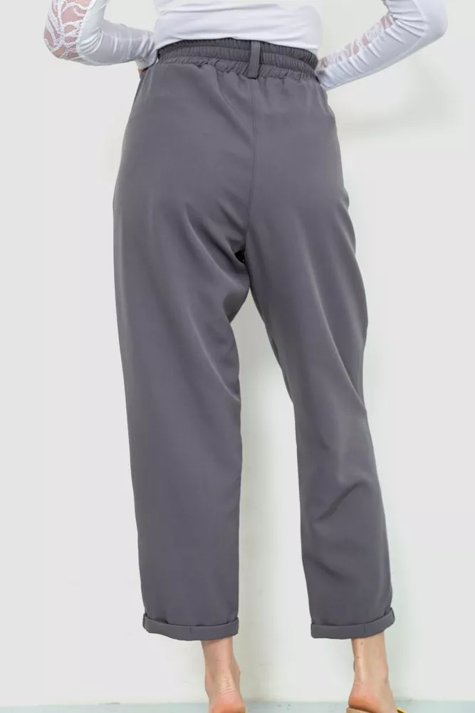 Купити Штани жіночі класичні, колір сірий, 102R335 - Фото №4