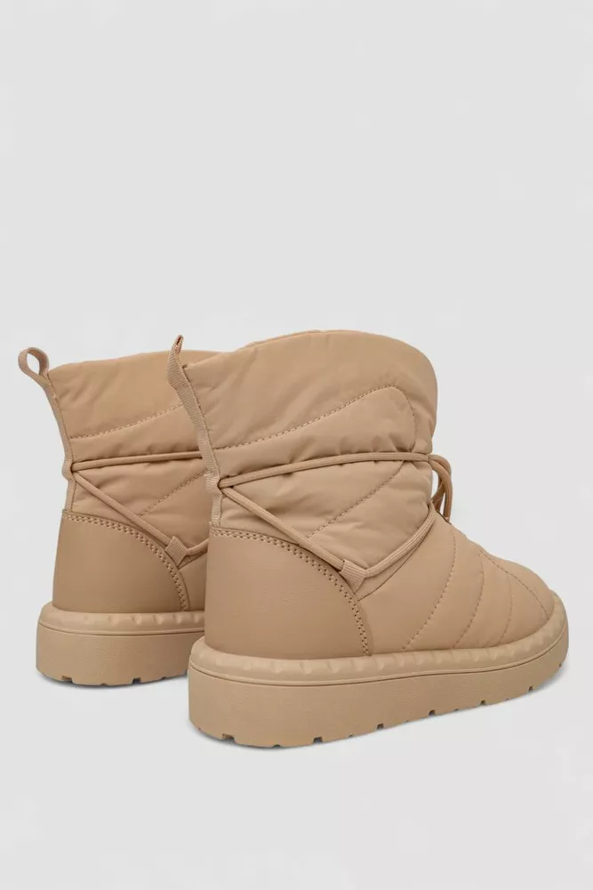 Купить Дутики женские зимние на меху, цвет бежевый, 248RFM100-5 - Фото №4