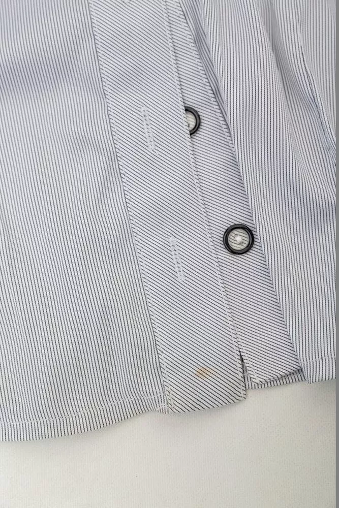 Купить Рубашка классическая в полоску  -уценка, цвет светло-серый, 230R644-U-101 - Фото №6