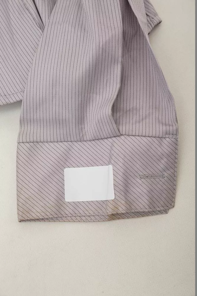 Купити Сорочка класична в смужку  -уцінка, колір сірий, 230R644-2-U-20 - Фото №6