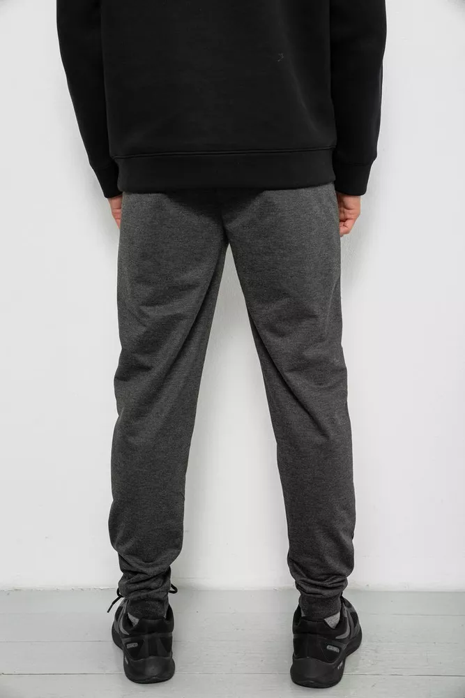 Купить Спортивные штаны мужские однотонные, цвет серый, 244R41608 - Фото №4