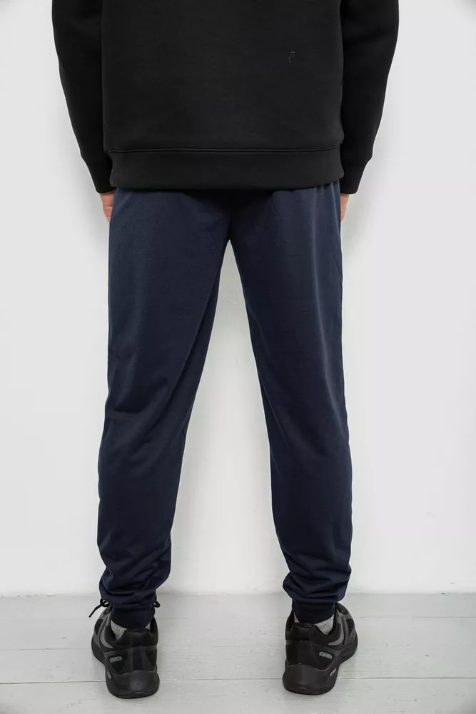 Купити Спортивні штани чоловічі однотонні, колір синій, 244R41608 - Фото №4