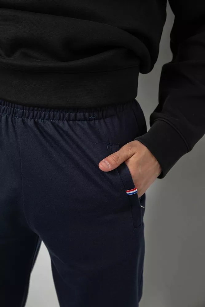 Купити Спортивні штани чоловічі однотонні, колір синій, 244R41608 - Фото №5