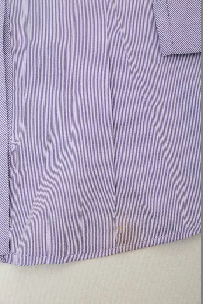 Купити Сорочка класична в смужку  -уцінка, колір бузковий, 230R645-U-14 - Фото №6