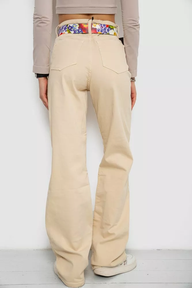 Купить Джинсы женские  -уценка, цвет светло-бежевый, 250R00160-U-3 - Фото №4