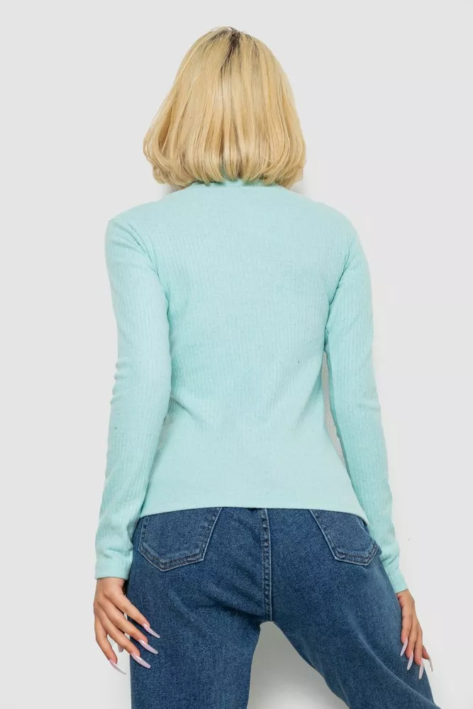 Купить Гольф женский однотонный  -уценка, цвет мятный, 238R802-U-2 - Фото №4