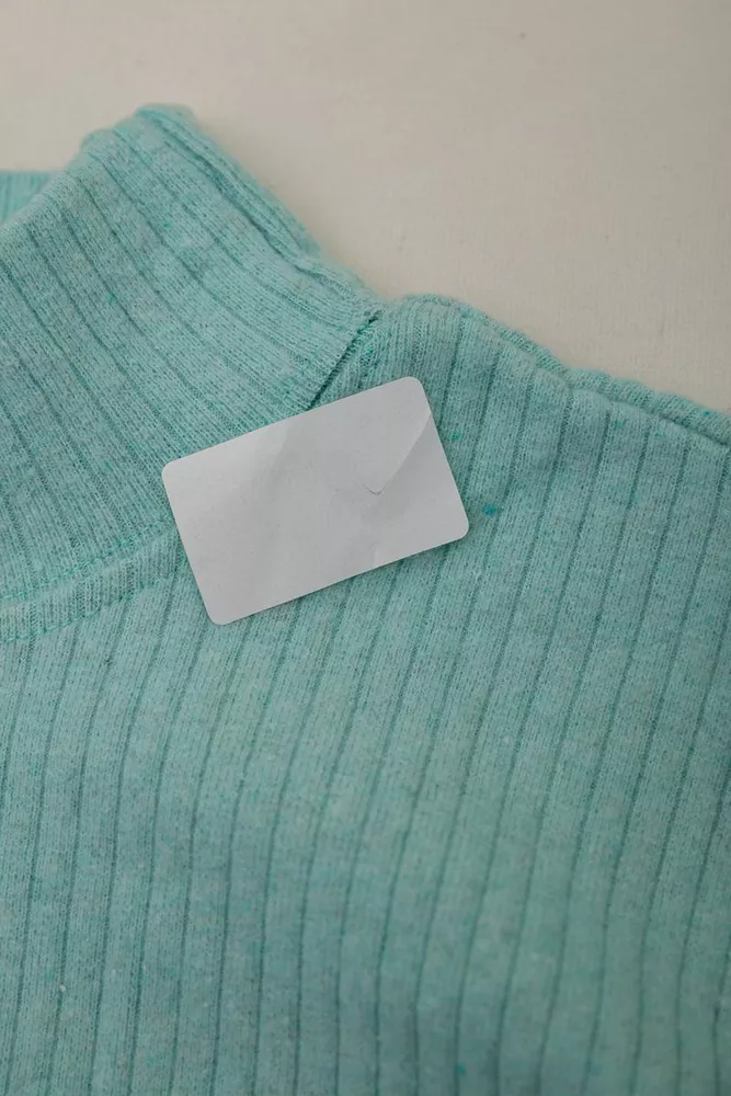 Купить Гольф женский однотонный  -уценка, цвет мятный, 238R802-U-2 - Фото №6